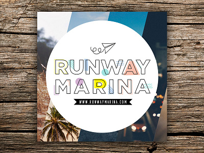 Runway Marina Logo blog blogger brand branding fun logo marina travel travellers website