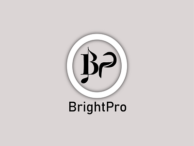 BrightPro Logo 3d adobe illustrator bplogo brightpro logo graphic design logo logo design ring light typography