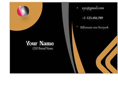 Business card adobe illustrator black and yellow card black business card design business card business card design illustration modren business card typography