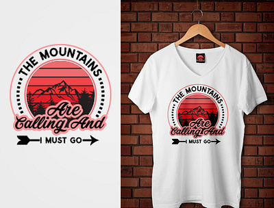 The mounting T shirt Design branding design graphic design illustration mount mountain t shirt mounting student student t shirt design t shirt graphic typography