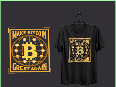 Make Bitcoin T-shirt design bitcoin t shirt branding design graphic design illustration logo make bitcoin t shirt design student student t shirt design t shirt desinn t shirt graphic typography