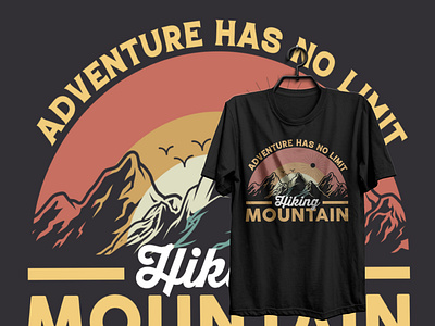 Adventure has no limit mountain t-shirt design