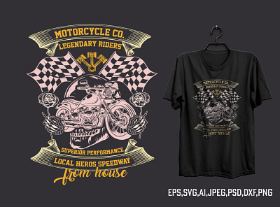 Motorcycle T-shirt design