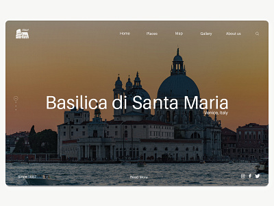 Basilica di Santa Maria - Venice, Italy italy minimal travel typography ui ui design user experience user interface userinterface ux venice web web design webdesign website website design