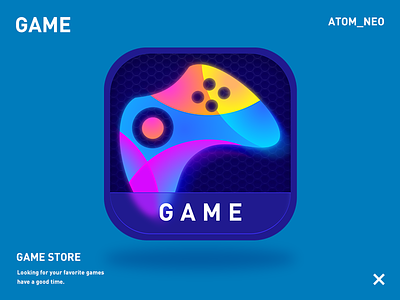 Game Icon animation app c4d design flat icon lettering type typography ui ux vector