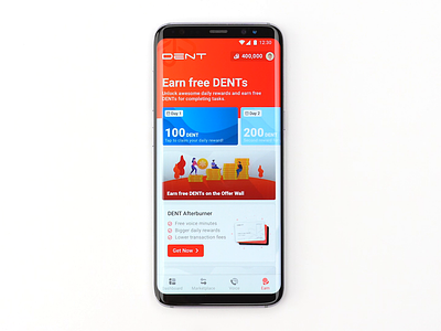 DENT 2.4 – Afterburner Membership android app benefits cards coin crypto crypto currency cryptocurrency currency deposit design interaction loyalty loyalty card loyalty program paging protopie slider vault video