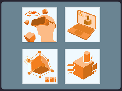 Icons Inverted graphics icons illustration