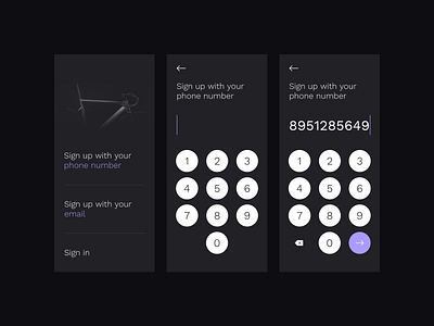 Signup : Daily UI animation cycle design display experiencedesign interaction mobile numbers principle screen screendesign signup sketch sketchapp ui uidesign userexperience userinterface ux uxdesign