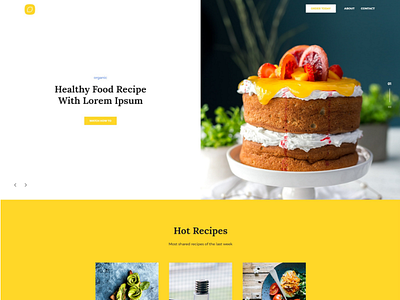 food theme food food website healthy landing page organic responsive design ui ux web design web development