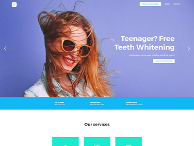 Dental dental dentist design responsive design smile teeth tooth ui ux web development