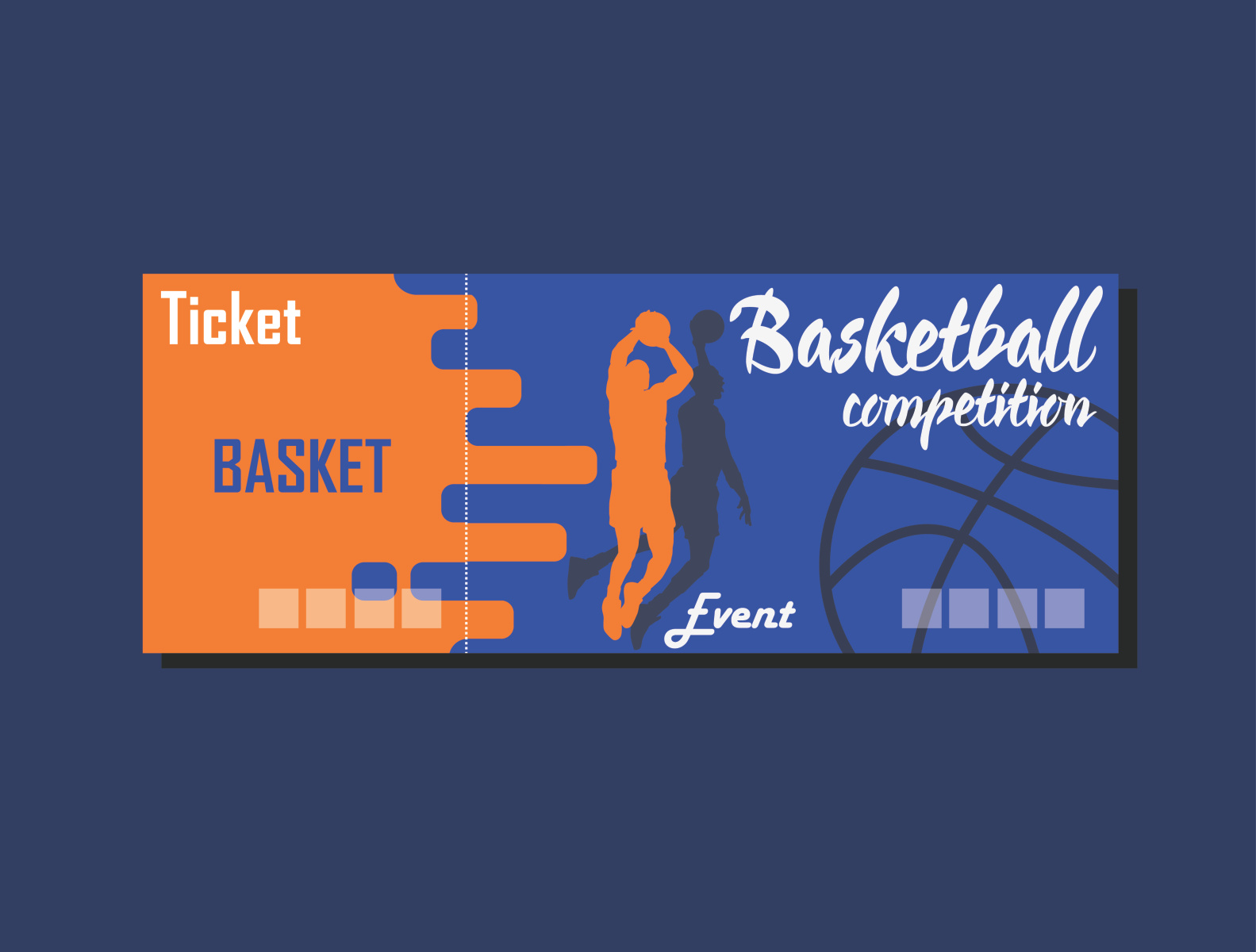 Basketball Ticket by Cery Noko on Dribbble