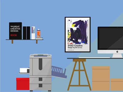 Website Illustration Dribbble art design digital illustration graphic design illustration mac printer