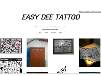 Tattoo Website easy d tattoo web design