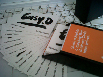 Easy D Business cards branding design illustration logo print