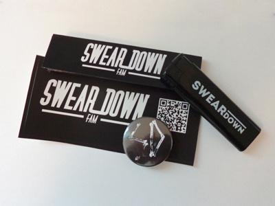 Swear Down branding design logo promo type typography