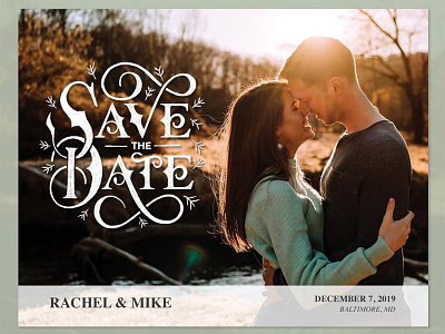 Save the date handlettering lettering savethedate wedding