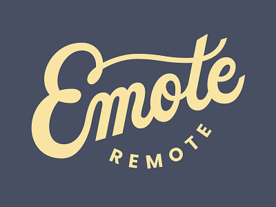Emote Remote Logo logo script telehealth therapist