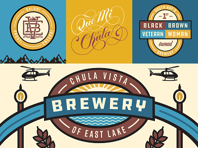 Chula Vista Brewery Mural Artboards brewery brewery mural chula vista graphic design hand lettering lettering lettering mural mural san diego script sn diego mural