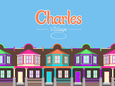 Me Charles Village Header illustration lettering