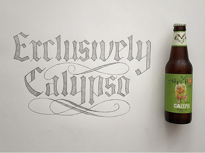 Flying Dog Calypso - Brew Letters beer lettering