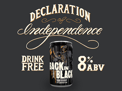 21st Amendment Back in Black - Brew Letters beer lettering