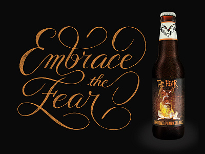 Flying Dog The Fear - Brew Letters beer lettering