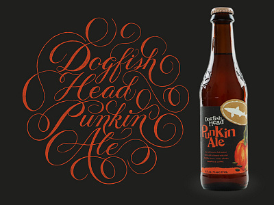 Dogfish Head Punkin Ale - Brew Letters beer lettering