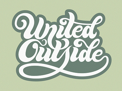 United Outside lettering national parks outdoors