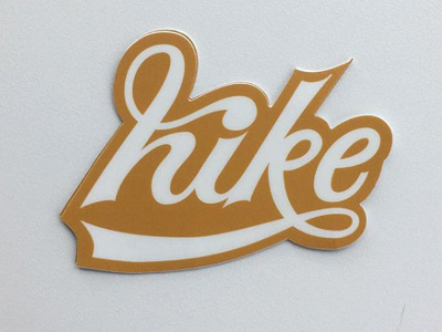 Hike Sticker eckergoes261 lettering sticker