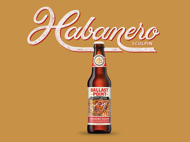 Ballast Point Mango Habanero Sculpin Brew Letters by Mike Ecker on