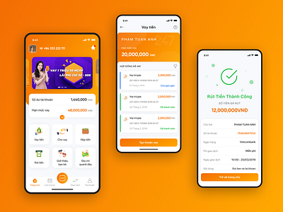 Borrow online app bank fintech fintech app money app saving ui ux