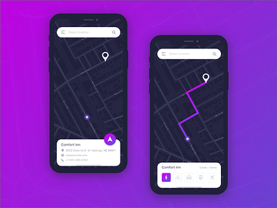 Location Tracker app daily location tracker map page race ui ux