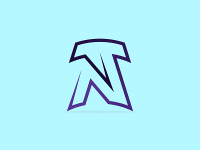 NT or TN logo branding design graphic design illustration logo vector