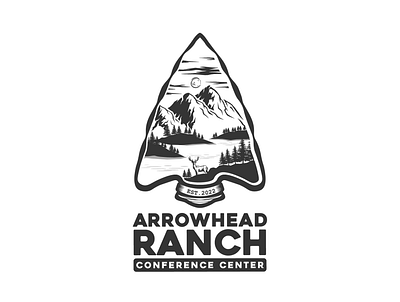 Arrowhead Ranch Conference Center adobeillustrator arrowhead balanced branding courage graphic design hills logo organized river strength tranquility