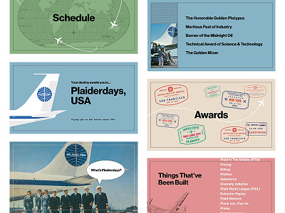 Plaiderdays: Intro Deck airline deck fintech hackathon pan am plaidersdays slides vintage