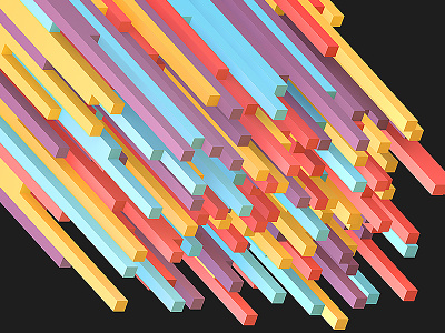 TAME bar chart blocks cascade isometric pastel time and money