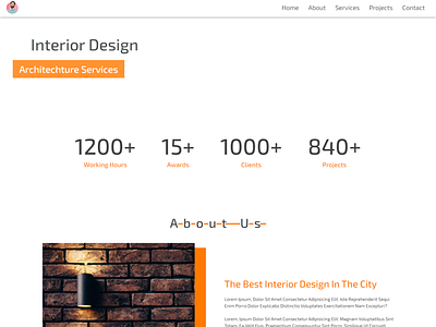 A Beautiful Fully Responsive Interior Design Site