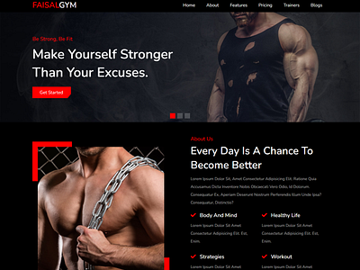 Fully Responsive Beautiful Gym Website