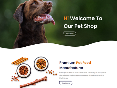 A Beautiful Pet Shop Responsive Website