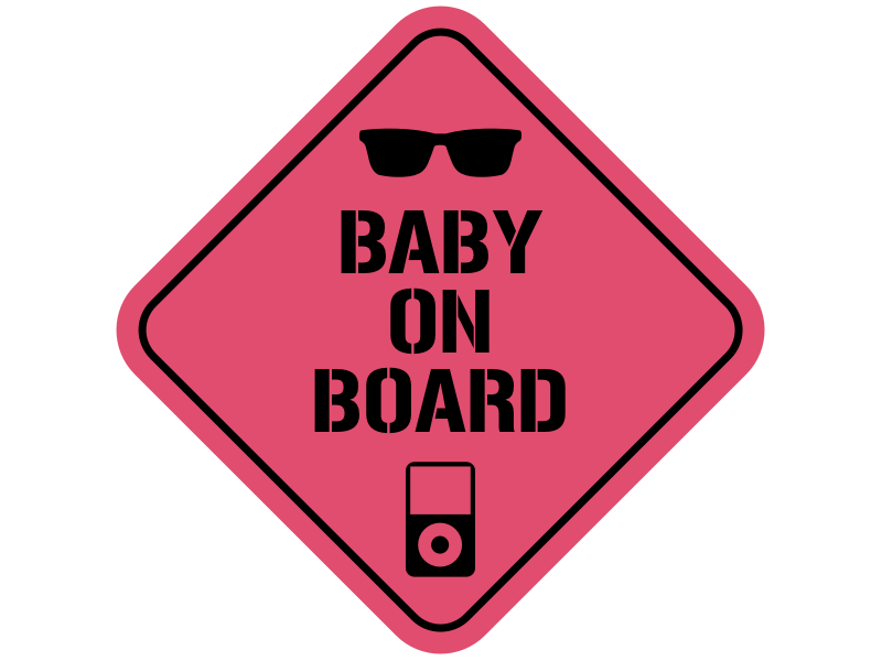 Baby on board png images