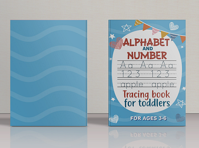 Latter tracing book for kid's branding design graphic design illustration vector