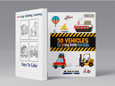 Vehicles coloring book for kid's