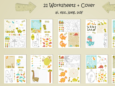 21 Worksheet + Cover branding design graphic design illustration vector