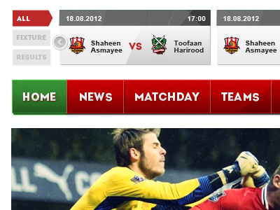 Afghan Premier League art direction web design