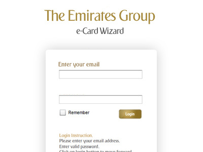 Emirates group ecards actionsscript application art direction emails emirates flash