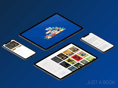 Just a book app design book reader book reading concept design figma