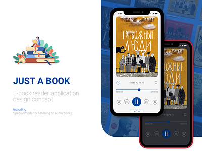 E-book reader app app design audiobook concept design design app design concept e book figma ui ux