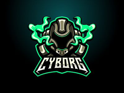 Cyborg animation branding design esport gaming graphic design logo mascot ui