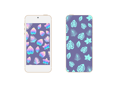 Tropical Pattern for Smartphone flat pastel pattern wallpaper