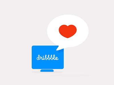 Dribbble Hello basic cool first hello love matte new shapes shot simple